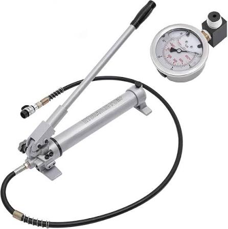 Portable hydraulic hand pump Model GPM-AP with pressure gauge