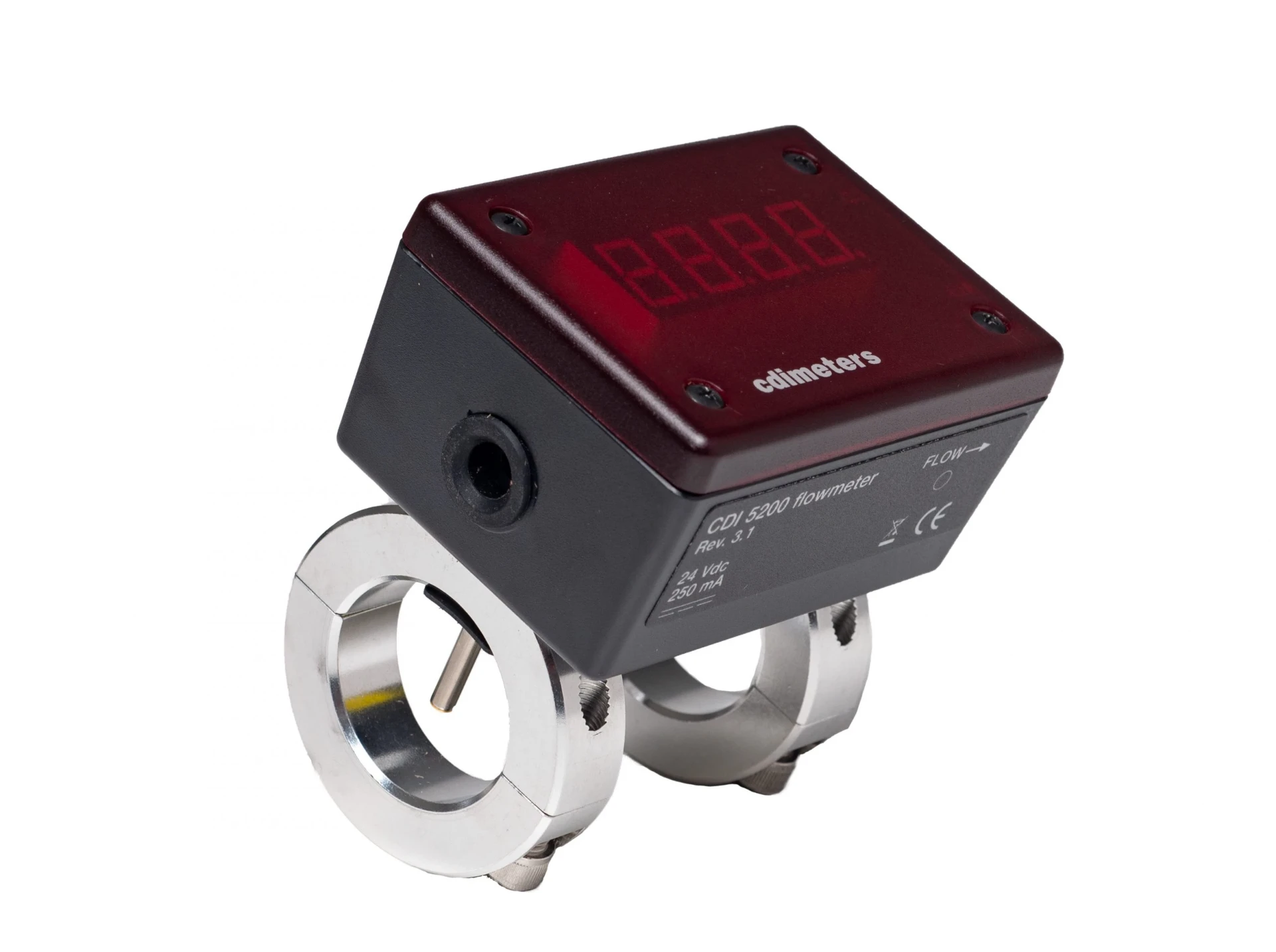 CDI 5200 compressed air flow meter with clamp rings