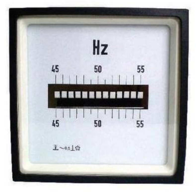 Siemens 96×96 vibrating reed frequency meter