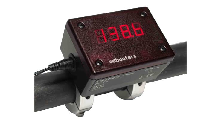 CDI 5200 compressed air flow meter on a 2 inch pipe