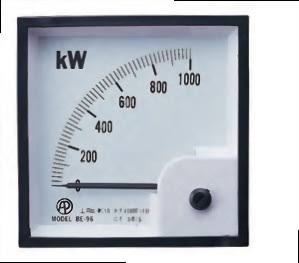 Siemens 96×96 analogue kW panel meter